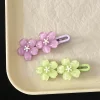 Épingle à cheveux fleur fraîche d'été pour filles douces, pinces latérales sakura, pinces à frange pour femmes, vêtements de sauna, accessoires pour cheveux