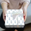 papier d'emballage personnalisé pour âge/nom, fournitures d'emballage rose/bleu, adapté à la décoration de cadeaux d'anniversaire et d'anniversaire