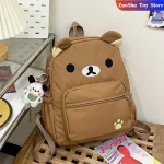 Kawaii Rilakkuma sac à dos Anime dessin animé broderie sac à dos élégant grande capacité étudiant sac d’école en Nylon sacs multifonctionnels Kawaii Rilakkuma sac à dos Anime dessin animé broderie sac à dos élégant grande capacité étudiant sac d’école en Nylon sacs multifonctionnels