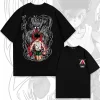 Anime japonais chasseur à temps plein 100% coton T-shirt à manches courtes hommes et femmes marque de mode d’été haut à manches courtes Anime japonais chasseur à temps plein 100% coton T-shirt à manches courtes hommes et femmes marque de mode d’été haut à manches courtes