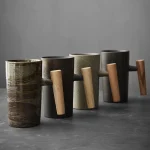 Tasse à café faite à la main de style japonais, terre cuite rugueuse, Foy lavée à la main, tasses de four rétro, personnalité, couples, maison standardisation Tasse à café faite à la main de style japonais, terre cuite rugueuse, Foy lavée à la main, tasses de four rétro, personnalité, couples, maison standardisation