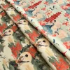 1 pièce, tissu imprimé à motifs architecturaux anciens crée une riche atmosphère de poésie classique, tissu cousu à la main, 100% polyester