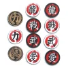dragon, guerre, amour, arts martiaux, puissance kanji broderie brassard patch magique badge patch broderie badge sac à dos patchs bricolage
