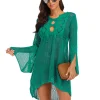 sexy couvrir bikini femmes maillot de bain couvrir plage maillot de bain vêtements de plage tricot maillots de bain maille robe de plage tunique robe
