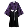 ghost slayer blade: costume de cosplay black death mou, kimono yuzuru yukata, costume de performance sur scène cosplay