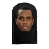 simulation de capuche d'horreur, masque facial complet en maille visuelle, masques de cosplay kanye kobe, fournitures de fête, accessoires d'halloween, couvre chef