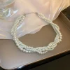 fyuan – colliers ras du cou en perles torsadées de style coréen pour femmes, colliers géométriques, accessoires de bijoux de mariée pour mariage