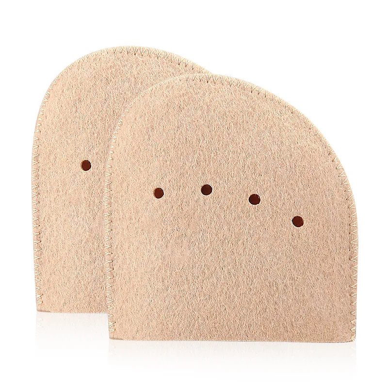 coussinet avant pied en feutre pour chaussures de ballet, coussinets d'orteils perforés doux, anti usure et absorbant les chocs coussinet avant pied en feutre pour chaussures de ballet, coussinets d'orteils perforés doux, anti usure et absorbant les chocs