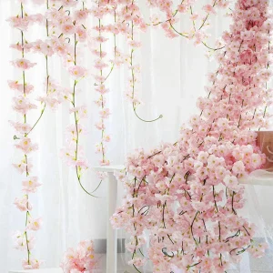 180Cm fleurs artificielles Sakura vigne mariage extérieur jardin Rose arc décor à la maison saint valentin soie Scrapbook fond plantes murales 180Cm fleurs artificielles Sakura vigne mariage extérieur jardin Rose arc décor à la maison saint valentin soie Scrapbook fond plantes murales