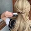 pince à cheveux en acétate, barrettes géométriques colorées élégantes, épingle à cheveux, accessoires pour cheveux pour femmes