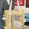 sac à main japonais kawaii itabag, plaque d'affichage de badges de bricolage, sac lancé par les étudiants, sacs à main en nylon, sacs à bandoulière fourre tout jk