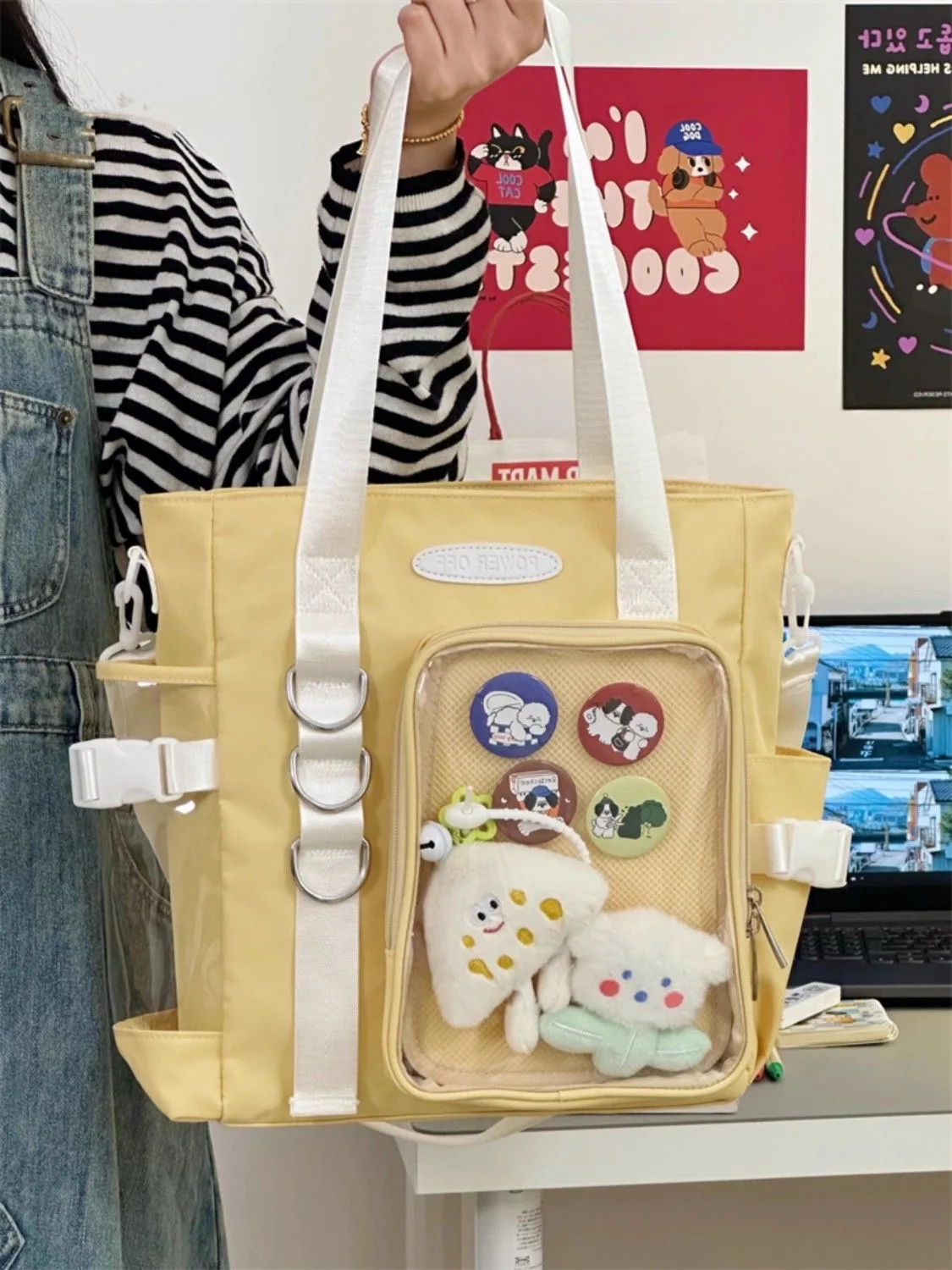 sac à main japonais kawaii itabag, plaque d'affichage de badges de bricolage, sac lancé par les étudiants, sacs à main en nylon, sacs à bandoulière fourre tout jk sac à main japonais kawaii itabag, plaque d'affichage de badges de bricolage, sac lancé par les étudiants, sacs à main en nylon, sacs à bandoulière fourre tout jk