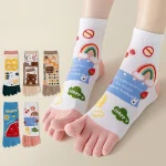 Femmes orteil chaussettes avec doigts séparés mignon 5 doigts chaussettes dessin animé coton mi Tube cinq doigts chaussettes sport Yoga printemps été Femmes orteil chaussettes avec doigts séparés mignon 5 doigts chaussettes dessin animé coton mi Tube cinq doigts chaussettes sport Yoga printemps été