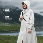 Imperméable d&rsquo;extérieur long imperméable pour hommes et femmes, poncho de pluie optique, camping, course à pied, randonnée, manteau de pluie, vêtements de pluie durables, coupe-vent