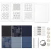 Ensemble de broderie Sashiko Soluble dans l’eau pour débutant, tissu Denim avec fil et aiguilles, Kit de broderie à la main, Portable et doux Ensemble de broderie Sashiko Soluble dans l’eau pour débutant, tissu Denim avec fil et aiguilles, Kit de broderie à la main, Portable et doux