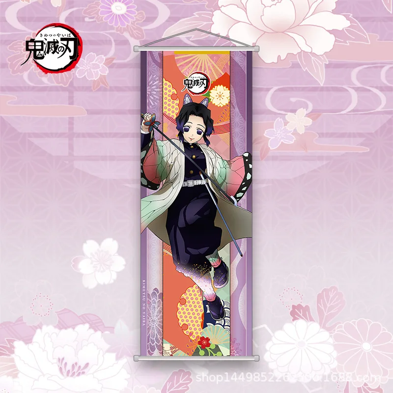 bandai demon slayer kamado nezuko affiche suspendue photo kamado tanjirou défilement papier peint décoration 25*70 cm marchandise anime bandai demon slayer kamado nezuko affiche suspendue photo kamado tanjirou défilement papier peint décoration 25*70 cm marchandise anime