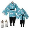 Halloween Kamado Tanjirou Urokodaki SakonCosplay Kostuum Hemelsblauwe Wolk Uniforme Kimono Vrouwen Mannen Halloween Kostuum Pruik Halloween Kamado Tanjirou Urokodaki SakonCosplay Kostuum Hemelsblauwe Wolk Uniforme Kimono Vrouwen Mannen Halloween Kostuum Pruik