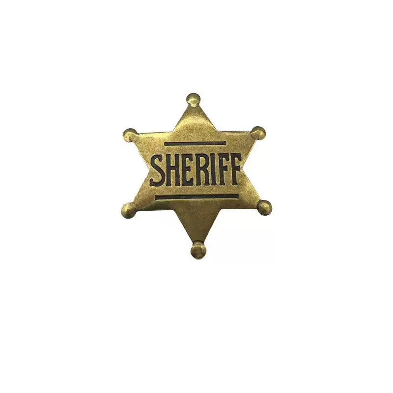 arc en bronze étoile hexagonale avec broche de badge en métal décoratif en diamant de produits périphériques d'anime et de films et de télévision arc en bronze étoile hexagonale avec broche de badge en métal décoratif en diamant de produits périphériques d'anime et de films et de télévision