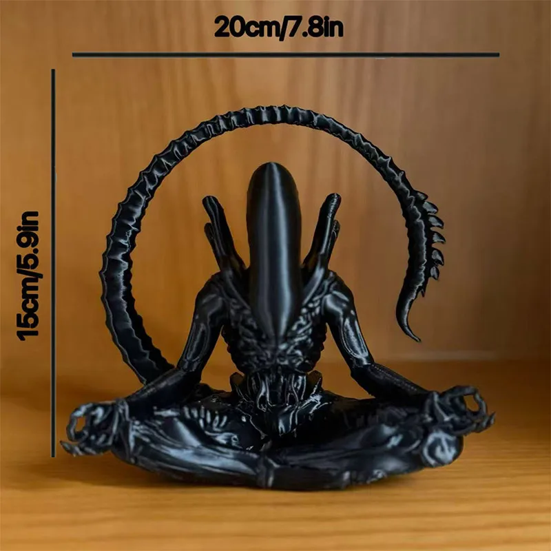 nouvel ornement extraterrestre en méditation, adapté à la collection, créer une atmosphère personnalisée, espace, décoration de la maison, ornements de table nouvel ornement extraterrestre en méditation, adapté à la collection, créer une atmosphère personnalisée, espace, décoration de la maison, ornements de table