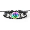 Bracelet monstres japonais en verre, bijoux Circular Pocsket, en cuir, pour femmes et enfants