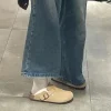 2025 femmes sans lacet sandales mode style coréen facile à porter tenue décontractée rétro chaussures à bout ouvert