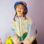Harajuku femmes Pastel Bomber épais veste mignon broderie couleur bloc Duster Souvenir Sukajan mince vestes japonaises filles manteau Harajuku femmes Pastel Bomber épais veste mignon broderie couleur bloc Duster Souvenir Sukajan mince vestes japonaises filles manteau