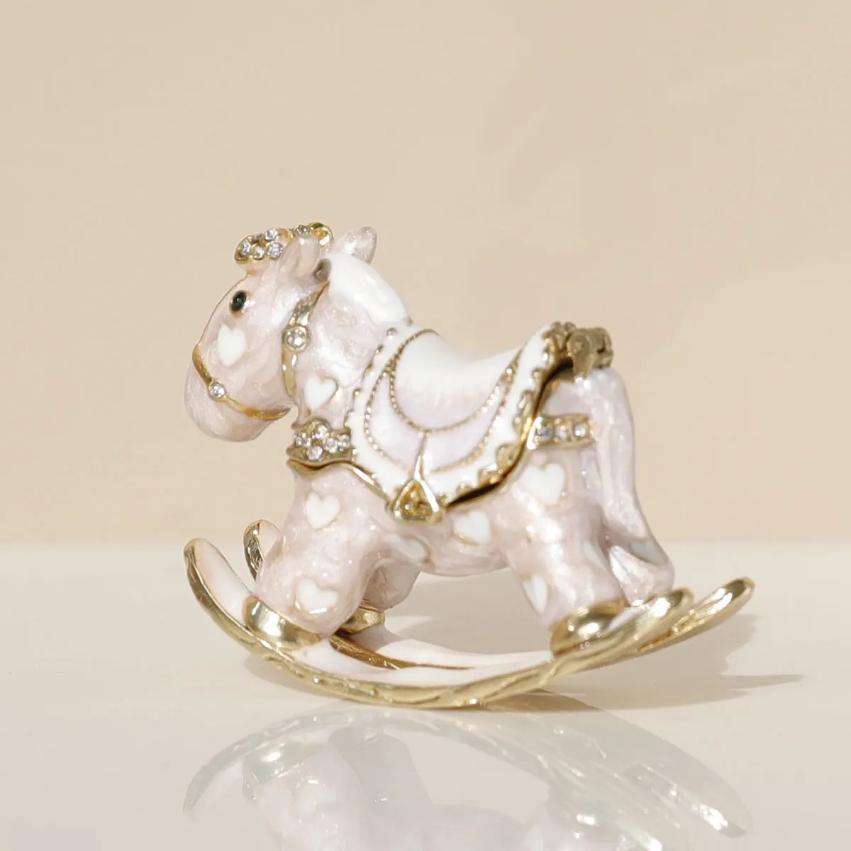 petit cheval à bascule, petite boîte à bijoux, boîte à boucles d'oreilles, jouet pour enfants, mini ornements petit cheval à bascule, petite boîte à bijoux, boîte à boucles d'oreilles, jouet pour enfants, mini ornements