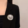 broches rondes en alliage uniques, accessoires de bijoux, grande déclaration géométrique, broche irrégulière, badge de sac, décoration de style coréen