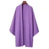 poncho kimono japonais long pour hommes et femmes, couleur unie, décontracté, ample, yukata haori beach, chemise hiyoshi noire, nouvelle collection été 2024
