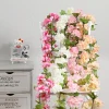 vigne sakura artificielle pour décoration de ix, fausses plantes, arche de roses, jardin de mariage, patients de noël, 180 cm, 240cm