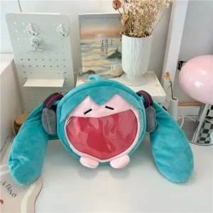 2025 Hatsune Miku sac à bandoulière nouveau sac à dos mignon Anime fille en peluche dessin animé Kawaii sac à dos étudiant sac paquet enfants cadeaux jouets 2025 Hatsune Miku sac à bandoulière nouveau sac à dos mignon Anime fille en peluche dessin animé Kawaii sac à dos étudiant sac paquet enfants cadeaux jouets