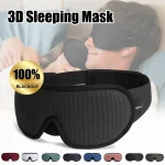 Masque de sommeil 3D bloquant la lumière masque de sommeil rembourré doux pour les yeux Slaapmasker ombre oculaire bandeau aide au sommeil masque facial Patch oculaire