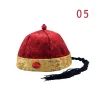 chapeau traditionnel de la ociastie des prairie chinois pour enfant, tenue de sauna, cosplay, costume d'opéra de pékin, casquette vintage de ix, chapeau de la ociastie qing pour homme