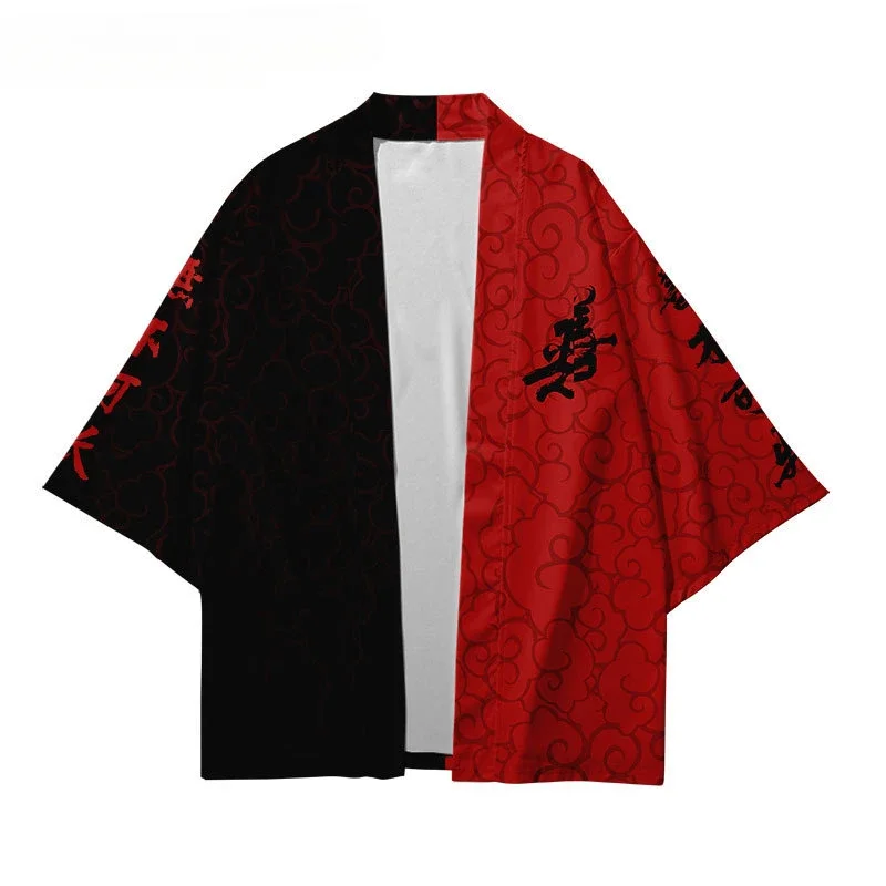 kimono traditionnel japonais hommes et femmes casual mode streetwear cardigan harajuku haori tops noir blanc lâcheur yukata kimono traditionnel japonais hommes et femmes casual mode streetwear cardigan harajuku haori tops noir blanc lâcheur yukata