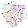 sous vêtements en coton femmes slips fil confortable respirant princesse arc sexy taille moyenne couleur unie femmes slips syta002