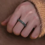 Bague en verre de Jade naturel, Imitation de Style chinois, Style Court ancien, mode Couple, bijoux populaires, cadeau charmant, vente en gros