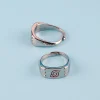 bague en métal, 2 pièces, anime japonais naruto konohagakure, cadeau