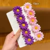10 épingles à cheveux à fleurs douces et pinces tressées adaptées aux accessoires de cheveux quotidiens