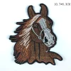 tête de cheval adhésif broderie tissu autocollant sueur sang cheval licorne style ethnique bricolage vêtements accessoires trou broderie