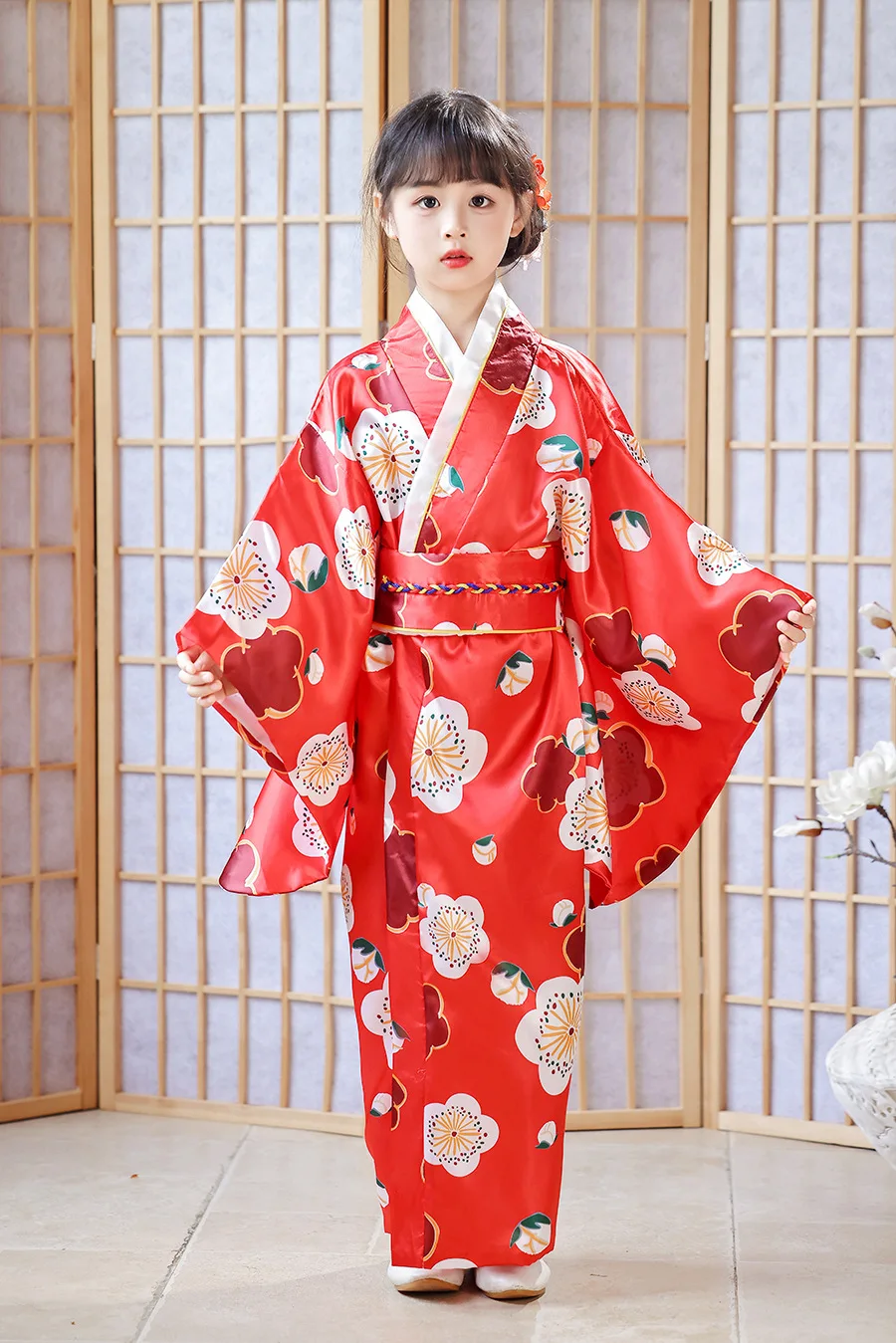 kimono japonais yukata geisha pour enfants, robe de soirée, kimono traditionnel vintage avec obi, nouveauté, costume de cosplay pour filles, peignoir kimono japonais yukata geisha pour enfants, robe de soirée, kimono traditionnel vintage avec obi, nouveauté, costume de cosplay pour filles, peignoir