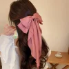 pinces à cheveux en satin avec nœud papillon pour femmes et filles, barrettes élégantes, ruban surdimensionné, épingle à cheveux nœud papillon, pinces à ressort, queue de cheval, accessoires pour cheveux