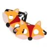 masque d'animal de loup en feutre non tissé, 6 pièces, fournitures de fête d'anniversaire d'halloween, accessoires de maquillage pour costume pour personnes âgées