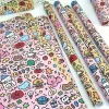 ♥ grand papier d'emballage style doodle mignon, papier d'emballage cadeau d'anniversaire, papier décoratif pour boîte cadeau 3 pièces