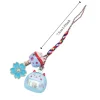 porte clés maneki neko mignon, ornement en fleur de cerisier, pendentif chat porte bonheur, décoration de sac à dos, breloques, sangle de téléphone pour filles