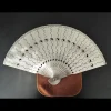Éventail pliant en métal en acier inoxydable, éventail en fer de style ancien pour arts martiaux, auto défense, kung fu tai chi hanfu, cadeau haut de gamme