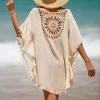 crochet bikini maillot de bain sexy pour femmes, robe d'été, vêtements de plage, chemise, cover up pour femmes
