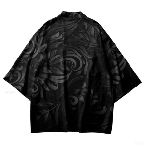 Yukata imprimé Sakura pour hommes et femmes, vêtements asiatiques à col ouvert à la mode, Kimono de jeu de rôle japonais Harajuku Yukata imprimé Sakura pour hommes et femmes, vêtements asiatiques à col ouvert à la mode, Kimono de jeu de rôle japonais Harajuku
