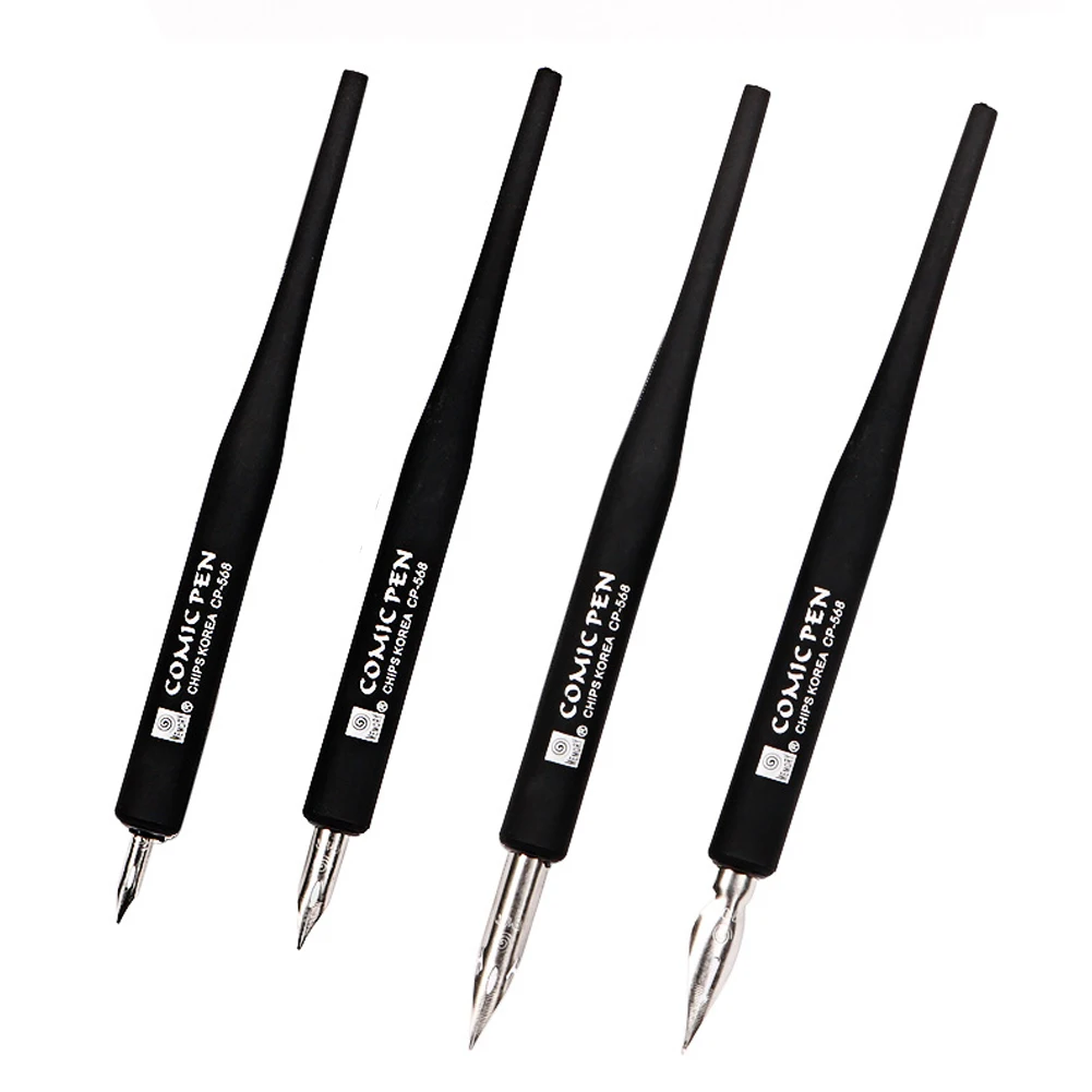 ensemble de 4 plumes de calligraphie, pour dessin animé, bande dessinée, lettrage, croquis, art, dessin, cartographie, modèles décoratifs ensemble de 4 plumes de calligraphie, pour dessin animé, bande dessinée, lettrage, croquis, art, dessin, cartographie, modèles décoratifs