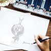 eudora – collier phénix en argent sterling 925, pendentif de luxe en cristal, pour hommes et femmes, bijoux à la mode, beau cadeau