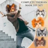 Nouveau bricolage masque de pâte blanche Animal renard chat masque à la main Graffiti demi-masque enfants adultes cadeaux pour Halloween Cosplay fête Nouveau bricolage masque de pâte blanche Animal renard chat masque à la main Graffiti demi-masque enfants adultes cadeaux pour Halloween Cosplay fête